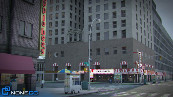 3d model new york broadway 7th - NYC Broadway - 7th Avenue Set 2... by NONECG